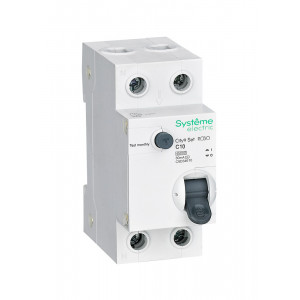 City9 Set Авт. выкл. диф. тока (АВДТ) 1P+N С 10А 4.5kA 30мА Тип-AС 230В (C9D34610)